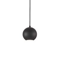 Lustra moderna neagra abajur sferic 1xGU10/28W, Mr Jack SP1 Small 231259 Ideal Lux