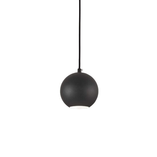 Lustra moderna neagra abajur sferic 1xGU10/28W, Mr Jack SP1 Small 231259 Ideal Lux
