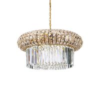 Candelabru modern auriu cristal 12xE14/40W, NABUCCO SP12 237794 Ideal Lux