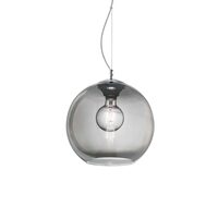 Lustra moderna fume abajur sticla 1xE27/42W, NEMO SP1 D20 250311 Ideal Lux