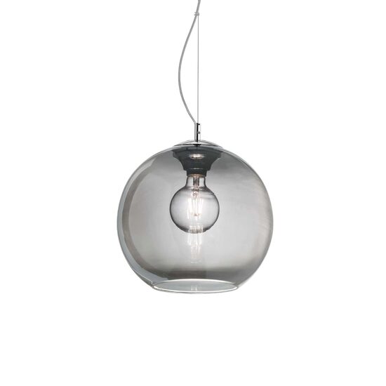 Lustra moderna fume abajur sticla 1xE27/42W, NEMO SP1 D20 250311 Ideal Lux