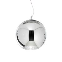 Lustra moderna cromata abajur sticla 1xE27/42W, NEMO SP1 D40 250342 Ideal Lux