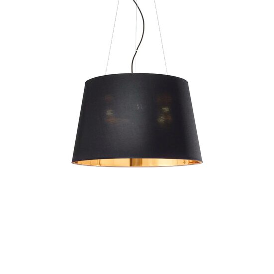 Lustra moderna neagra abajur PVC 4xE27/60W, Nordik SP4 161648 Ideal Lux