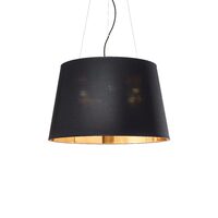 Lustra moderna neagra abajur PVC 6xE27/60W, Nordik SP6 161662 Ideal Lux