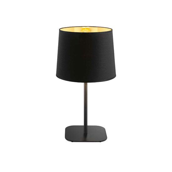 Veioza moderna neagra abajur PVC 1xE27/60W, Nordik TL1 161686 Ideal Lux