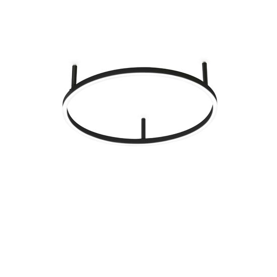 Plafoniera moderna neagra LED 29W/3000lm/3000K, ORACLE SLIM PL D50 Round 265988 Ideal Lux