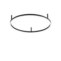 Plafoniera moderna neagra LED 37W/4250lm/3000K, ORACLE SLIM PL D70 Round 266008 Ideal Lux