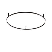 Plafoniera moderna neagra LED 53W/5200lm/3000K, ORACLE SLIM PL D90 Round 266022 Ideal Lux