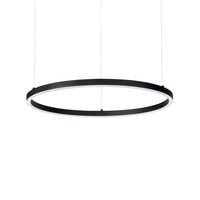 Lustra moderna neagra LED 53W/5200lm/3000K, ORACLE SLIM SP D90 Round 229508 Ideal Lux