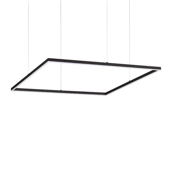 Lustra moderna neagra LED 53W/5200lm/3000K, ORACLE SLIM SP D90 Square 259208 Ideal Lux