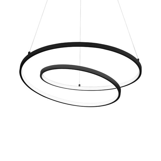 Lustra moderna neagra LED 52W/6100lm/3000K, OZ SP D80 269450 Ideal Lux