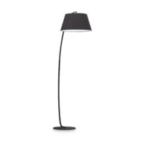 Lampadar modern negru abajur textil 1xE27/60W, PAGODA PT1 051765 Ideal Lux