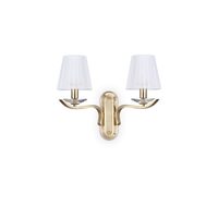 Aplica moderna alama satinata abajur organza 2xE14/28W, Pegaso AP2 197708 Ideal Lux