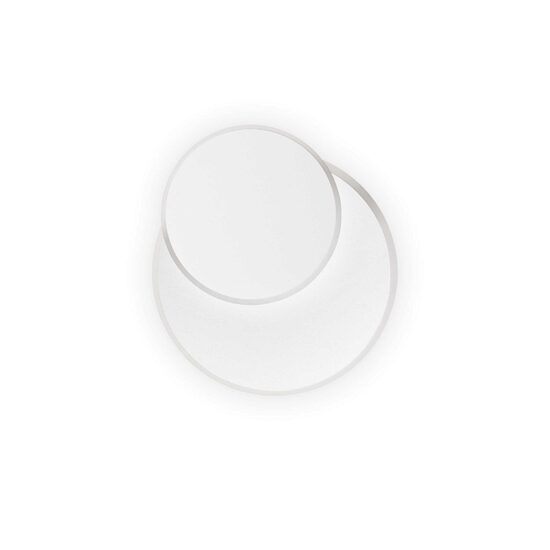 Aplica moderna alba LED 15W/2000lm/3000K, POUCHE AP Round 259345 Ideal Lux