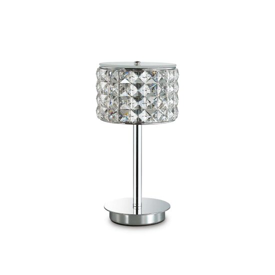 Veioza moderna cromata abajur cristale 1xG9/40W, Roma TL1 114620 Ideal Lux