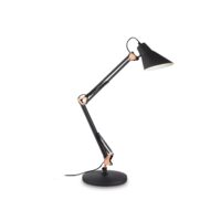 Veioza/lampa de birou neagra reglabila 1xE27/42W, SALLY TL1 061160 Ideal Lux