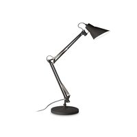 Veioza/lampa de birou neagra reglabila 1xE27/42W, SALLY TL1 265285 Ideal Lux