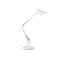 Veioza/lampa de birou alba reglabila 1xE27/42W, SALLY TL1 193946 Ideal Lux