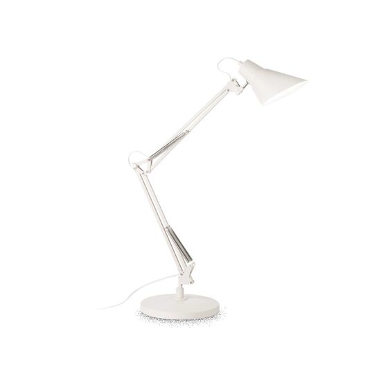 Veioza/lampa de birou alba reglabila 1xE27/42W, SALLY TL1 193946 Ideal Lux
