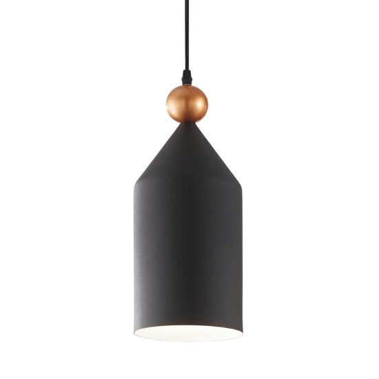 Lustra moderna neagra detaliu auriu 1xE27/42W, TRIADE-1 SP1 194684 Ideal Lux