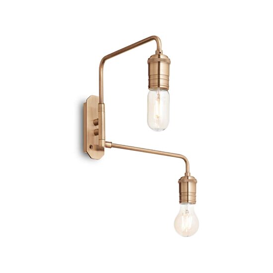Aplica cu look industrial alama patinata 2xE27/42W, TRIUMPH AP2 160245 Ideal Lux