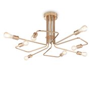 Plafoniera look industrial alama patinata 8xE27/42W, TRIUMPH PL8 160313 Ideal Lux