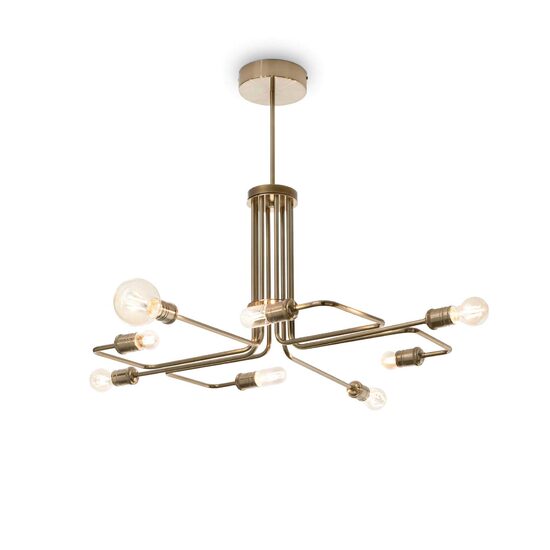 Candelabru look industrial alama patinata 8xE27/42W, TRIUMPH SP8 160269 Ideal Lux