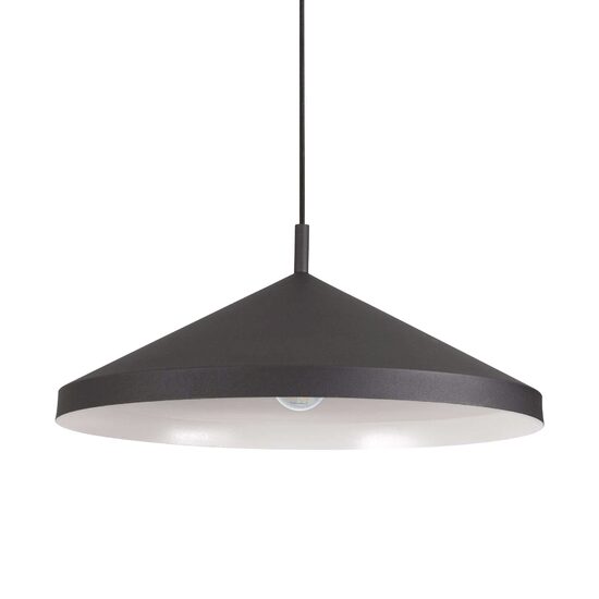 Lustra moderna neagra 1xE27/60W, YURTA SP1 D50 281582 Ideal Lux