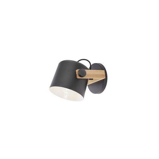 Aplica moderna negru mat lemn nature fag, POOH 01-2399 Smarter