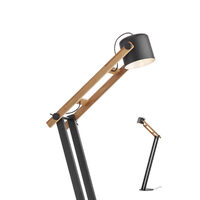 Lampadar modern negru mat lemn nature fag, POOH 01-2405 Smarter