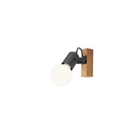 Aplica moderna negru mat lemn nature fag, TAFFI 01-2415 Smarter