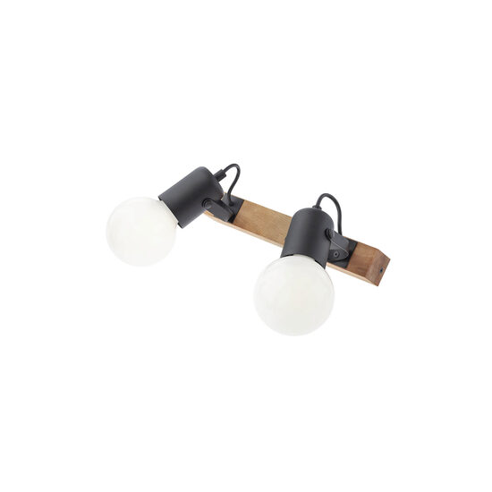 Aplica moderna negru mat lemn nature fag, TAFFI 01-2416 Smarter
