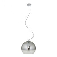 Lustra moderna cromata abajur sticlă fumurie 1xE27/42W, Bowl 01-2075 Redo
