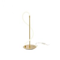 Veioză moderna aurie dispersor silicon LED 12W/1667lm/3000K, Corral 01-2529 Redo