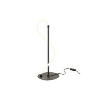 Veioză moderna neagra dispersor silicon LED 12W/1667lm/3000K, Corral 01-2530 Redo