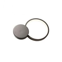 Aplică/Plafoniera moderna neagra dimmabila LED 29W/4056lm/3000K, Cronos 01-2535 Redo