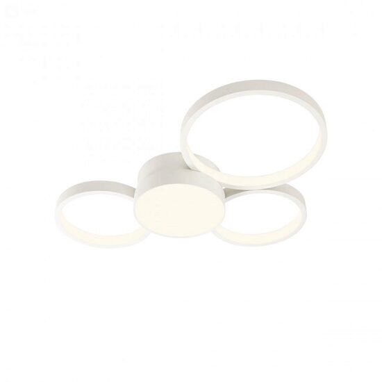 Plafoniera moderna alba dimmabila LED 50W/7381lm/3000K, Cronos 01-2536 Redo