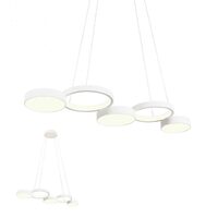 Lustra moderna alba dimmabila LED 65W/9626lm/3000K, Cronos 01-2542 Redo