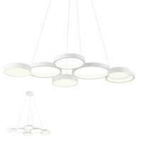 Lustra moderna alba dimmabila LED 65W/9393lm/3000K, Cronos 01-2545 Redo