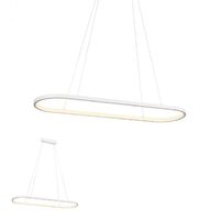 Lustra moderna alba dimmabila LED 32W/4339lm/3000K, Lap 01-2523 Redo
