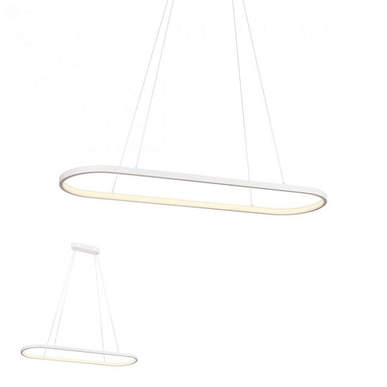 Lustra moderna alba dimmabila LED 32W/4339lm/3000K, Lap 01-2523 Redo