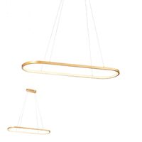 Lustra moderna aurie dimmabila LED 32W/4339lm/3000K, Lap 01-2524 Redo