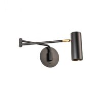 Aplică moderna neagra orientabilă 1xGU10/40W, Pivot 01-2369 Redo