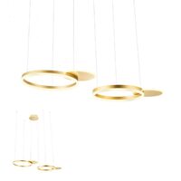 Lustra moderna aurie dimmabila LED 99W/10400lm/3000K, Sigua 01-2606 Redo