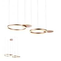 Lustra moderna maro dimmabila LED 99W/10400lm/3000K, Sigua 01-2607 Redo
