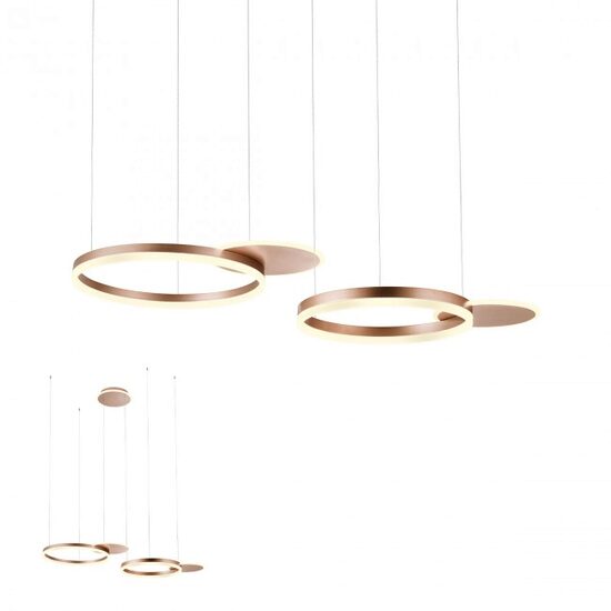Lustra moderna maro dimmabila LED 99W/10400lm/3000K, Sigua 01-2607 Redo