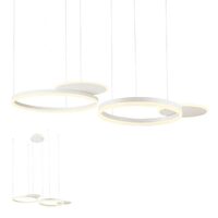 Lustra moderna alba dimmabila LED 114W/12360lm/3000K, Sigua 01-2608 Redo
