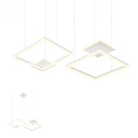 Lustra moderna alba dimmabila LED 137W/15470lm/3000K, Sigua 01-2614 Redo