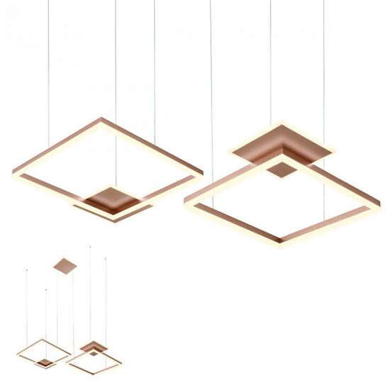 Lustra moderna maro dimmabila LED 137W/15470lm/3000K, Sigua 01-2616 Redo
