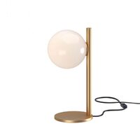 Veioză moderna bronz periat abajur sticla 1xE14/28W, Talis 01-2649 Redo